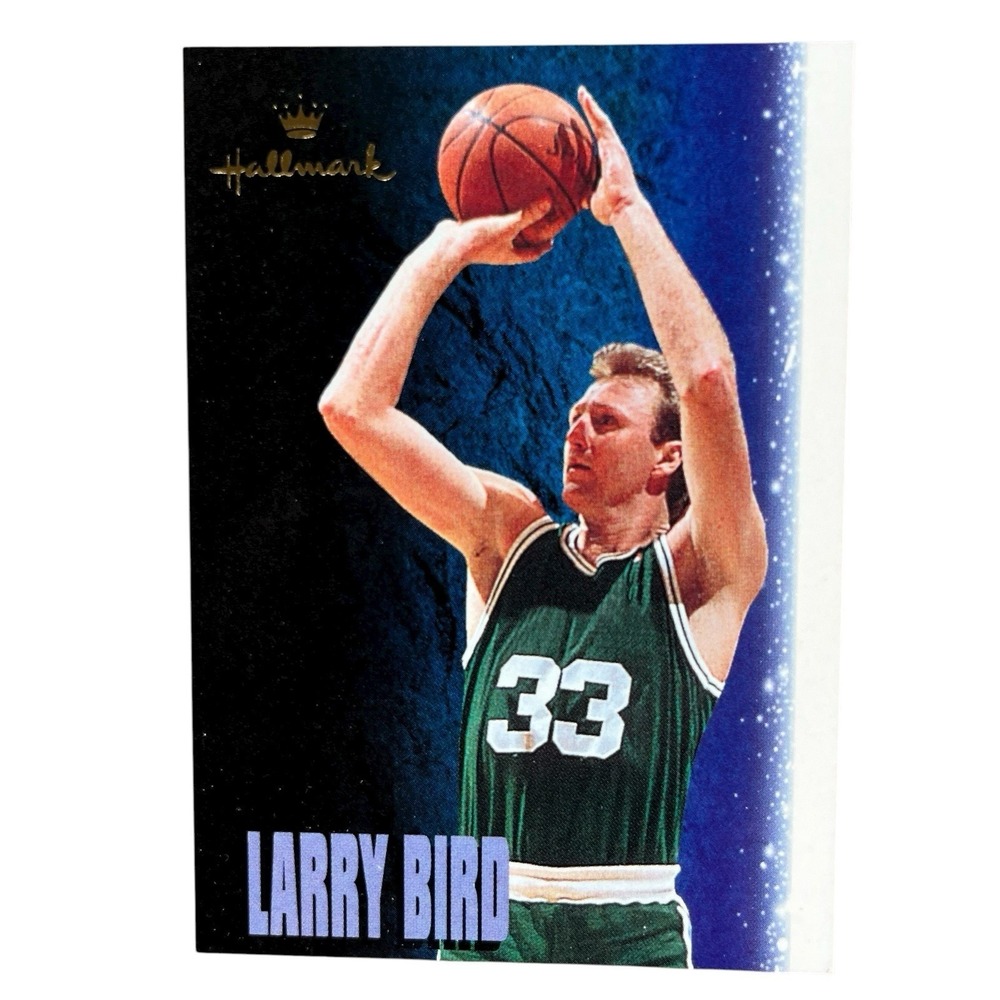 Larry Bird 33 Hallmark Keepsake Ornament Celtics Hoop Stars 1996 Vintage - Picture 7 of 8